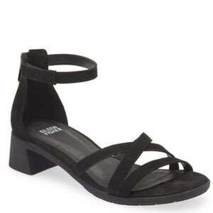 NEW! Eileen Fisher Black Noni Sandal - Size 8.5